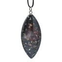 Shungite pendentif ovale | 5 cm