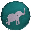 Coussin de méditation éléphant pour enfant coton BIO (OCS) | 850g;25x10cm