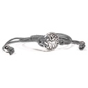 Bracelet Arbre de Vie anthracite ajustable | ±5.5-8.5cm