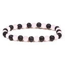 Bracelet lave/quartz rose | ±0.6cm