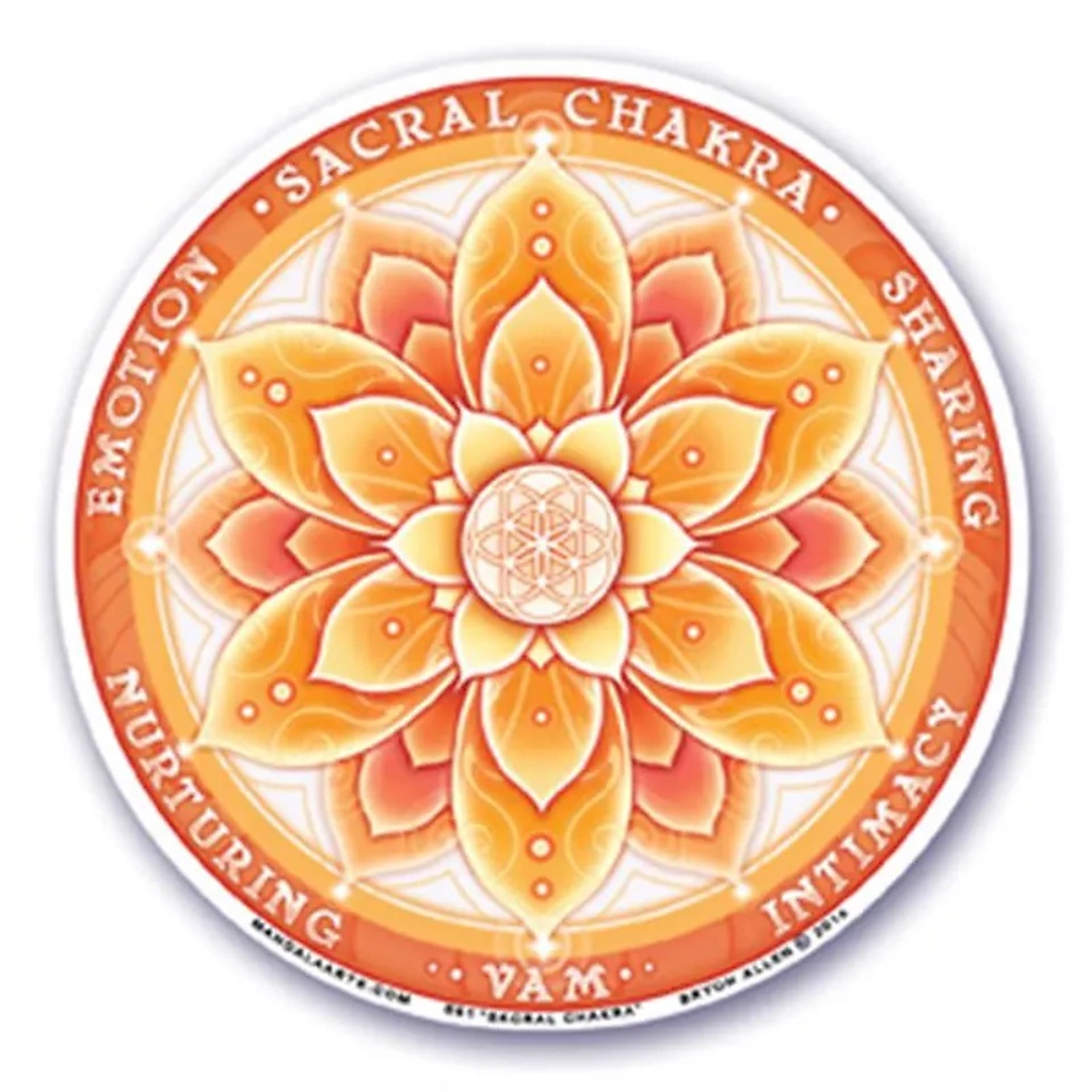 Adhésif fenêtre 2ème chakra | 10.5 cm