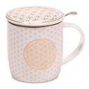 Tasse à thé infuseur Fleur de Vie |  ±400 ml