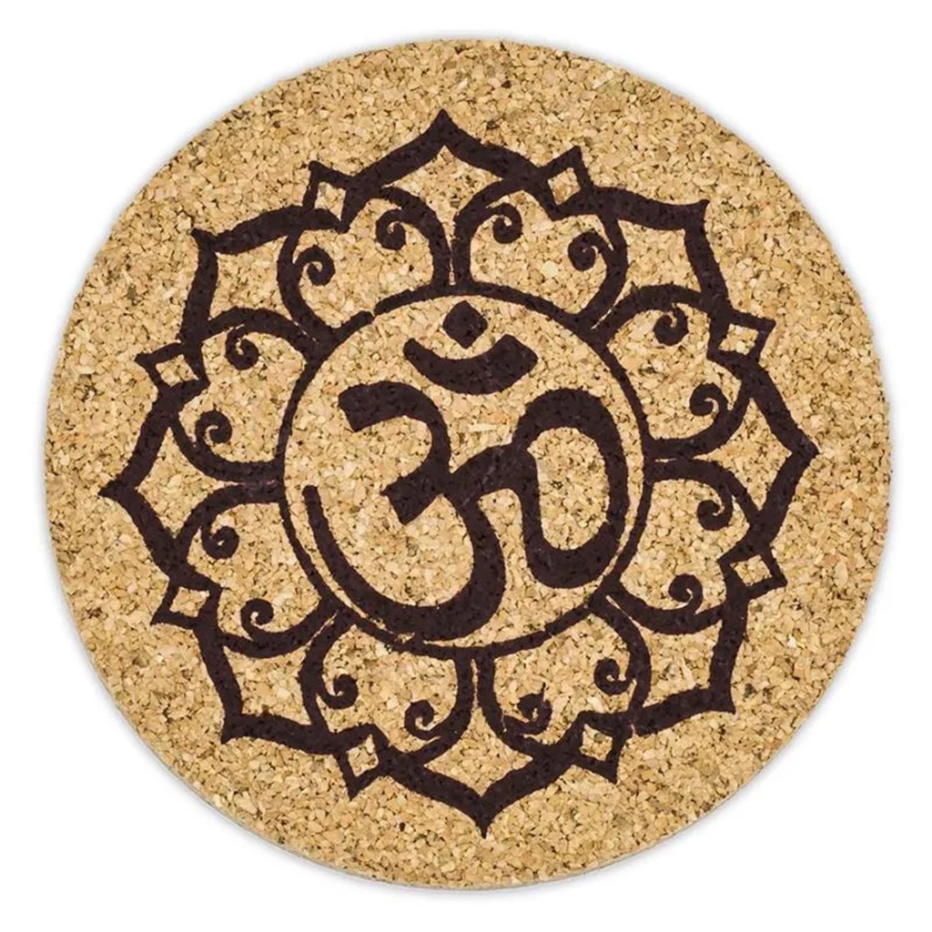 Sous-verres Om Lotus- liège set de 6 -- 8 cm