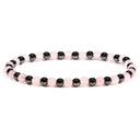 Bracelet hématite/quartz rose | ±0.4cm