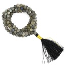 Mala Labradorite Qualité AA 108 perles + sac de brocart | 0.6cm