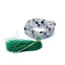 Mala Fluorite qualité AA 108 perles + sachet en brocart |