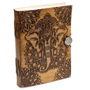 Carnet de note Éléphant avec couverture en cuir | 250g