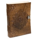 Carnet de note Mandala - avec couverture en cuir | 250g