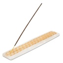 Porte-encens selenite avec Fleur de vie | 225 g