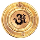 Brûleur de bâtons d'encens & cônes om | 10 cm