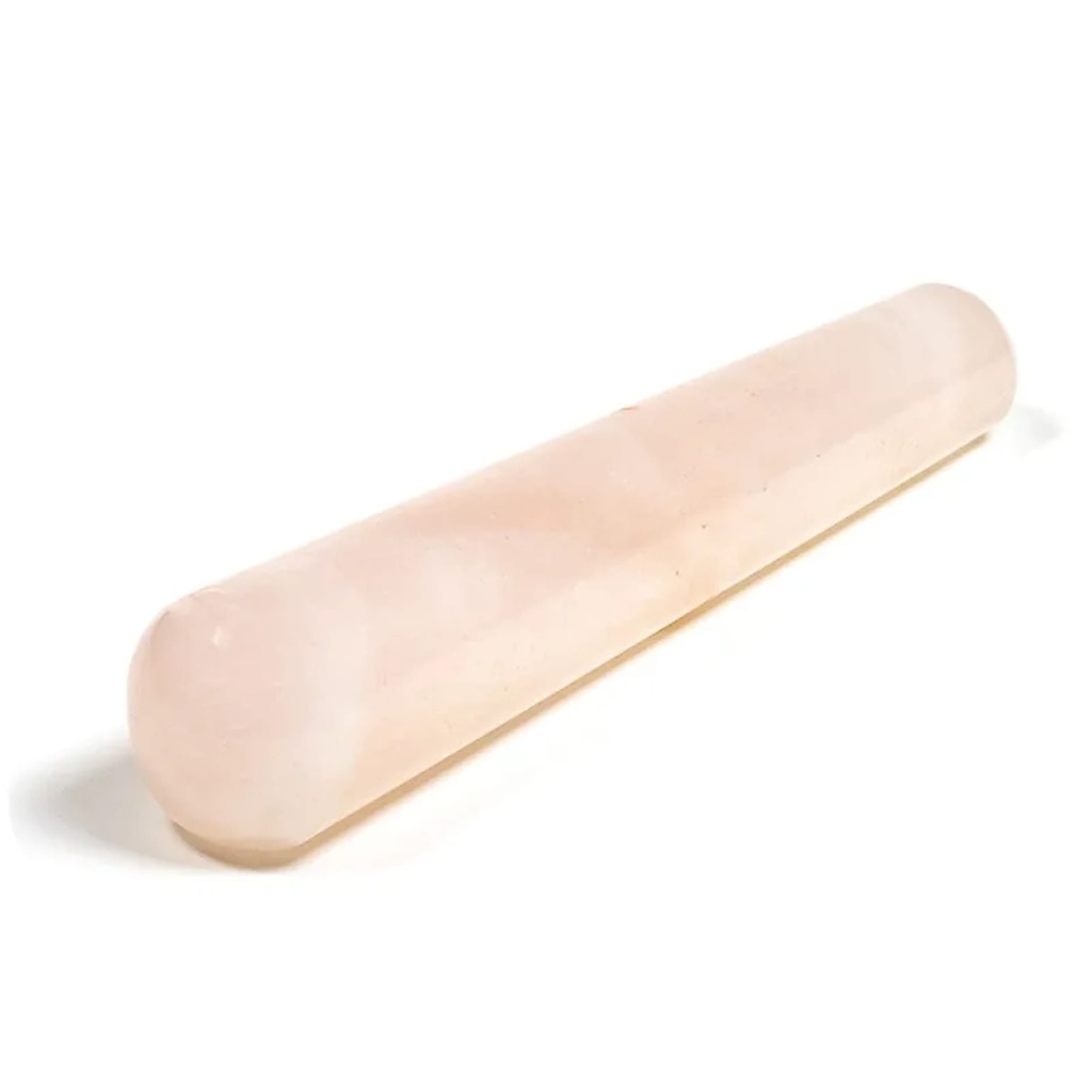 Bâton de massage de Quartz rose | ±65g;±10cm
