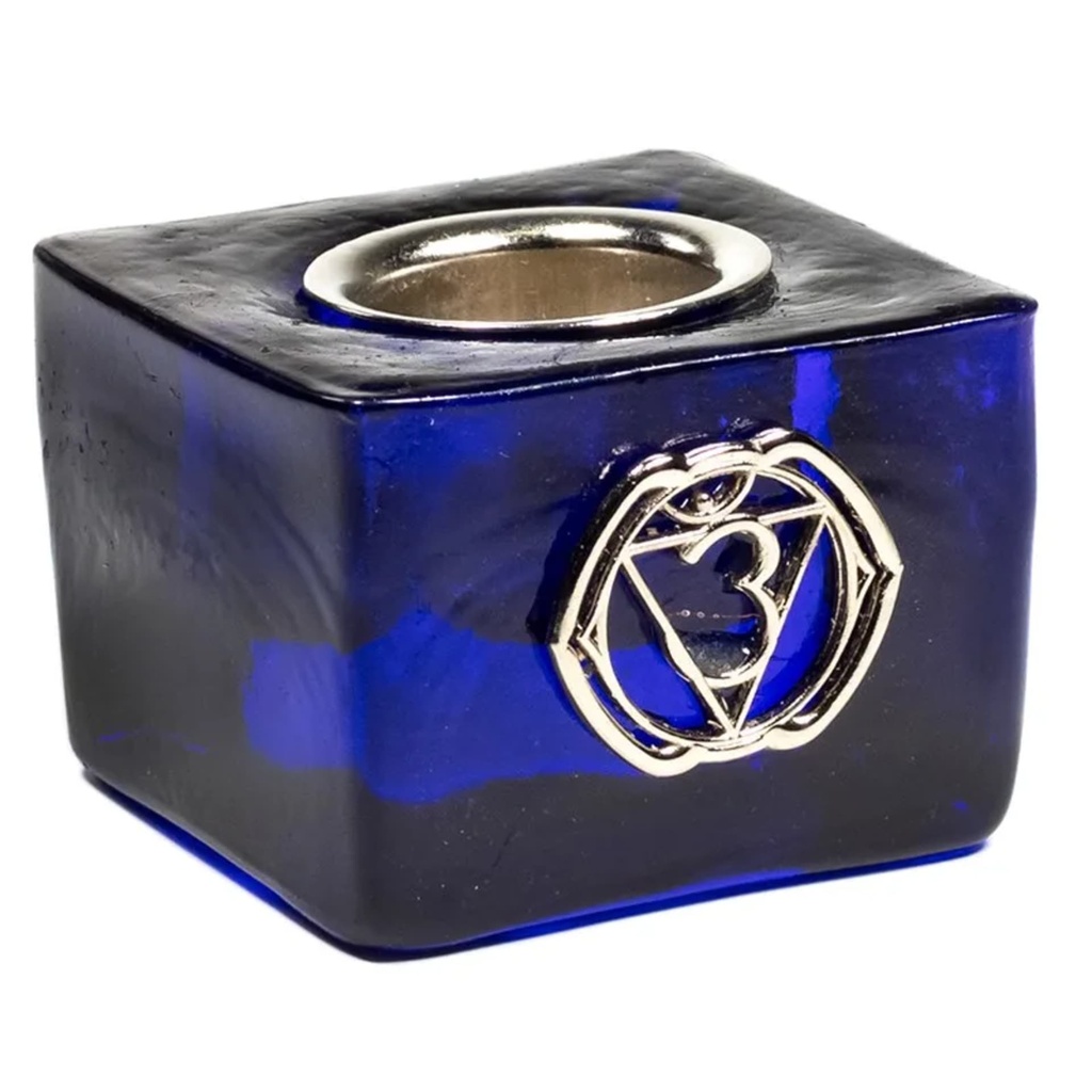 Bougeoir chakra du troisième oeil trou 22 mm -- 4.5x4.5x3.5c