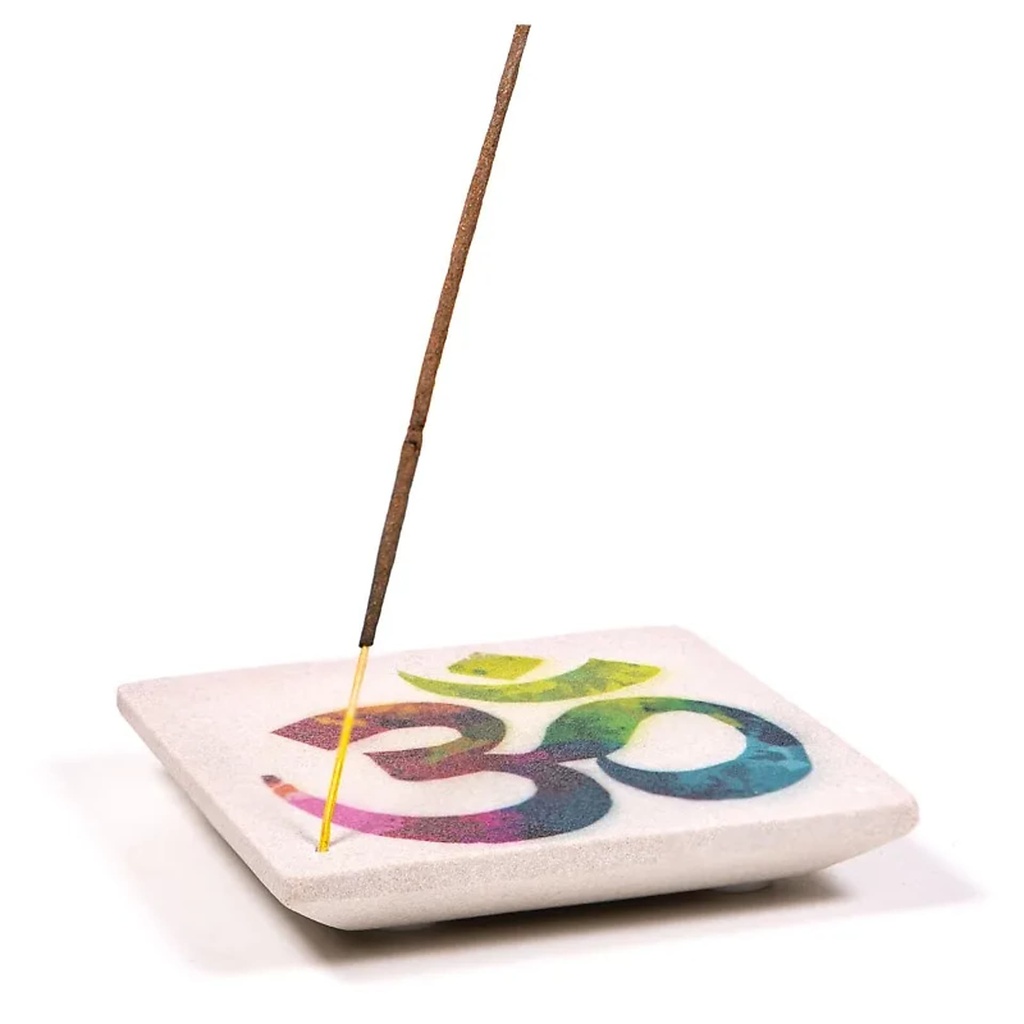 Brûleur d'encens en grès om | 10x10cm