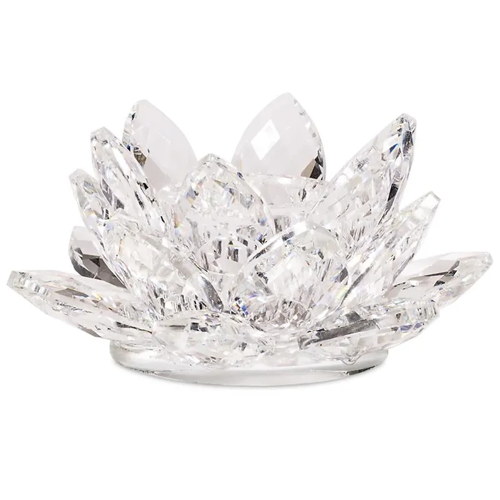 Éclairage d’ambiance Lotus cristal | 3x8 cm