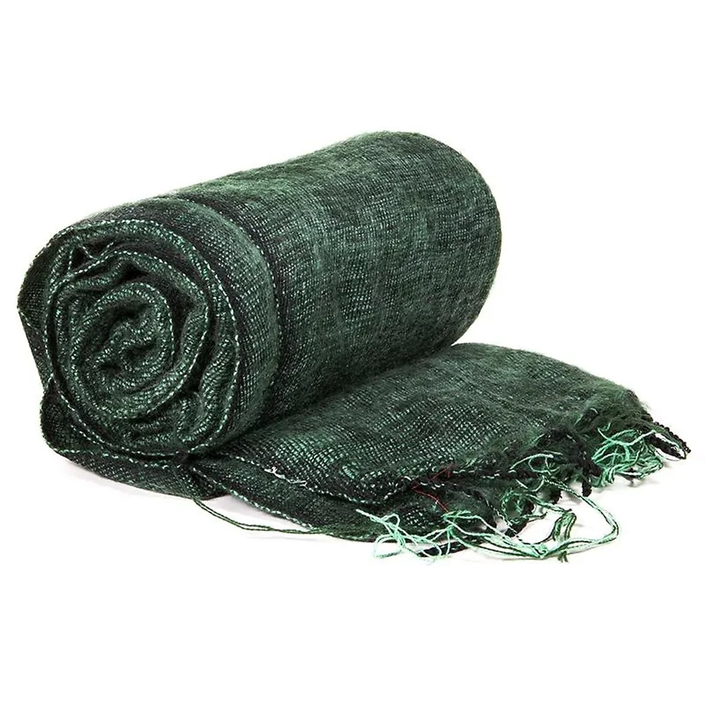 Châle de méditation vert | 200x80 cm