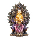 Bouddha Maitreya peint | 400 g; 10x7x15 cm