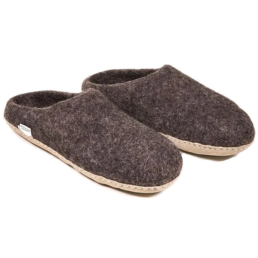 Mules de laine pointure 43/44mélange marron |290g