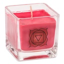 Bougie parfumée cire de colza écolo 1er chakra | ±260 g; 6x6x6 cm