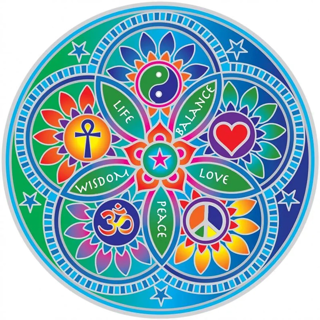 Adhésif fenêtre Living Energies Mandala | 14 cm