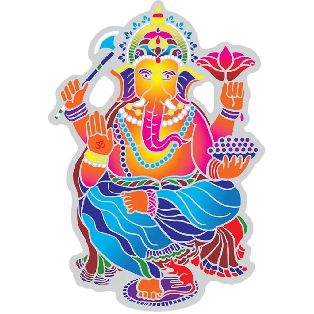 Adhésif fenêtre Ganesh Dançant | 15.5 cm
