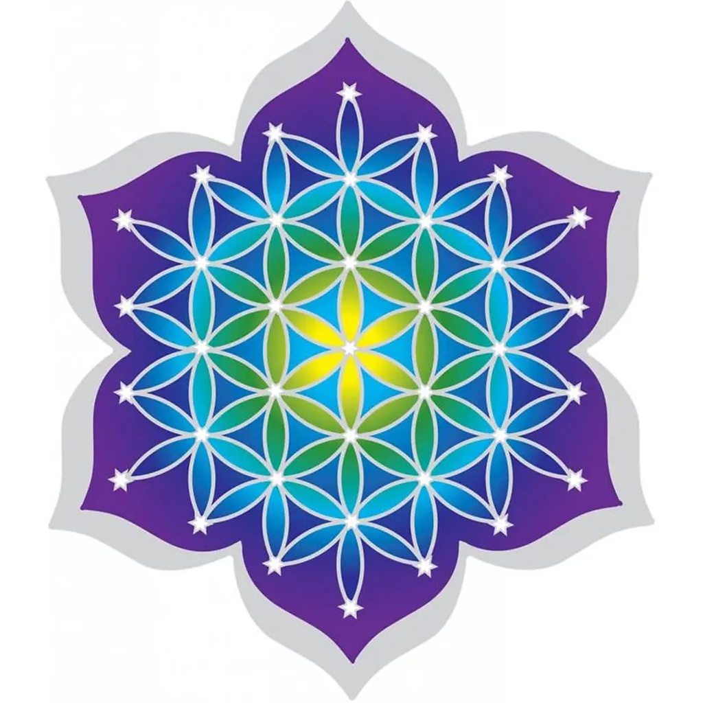 Adhésif fenêtre Fleur de Vie | 12 cm