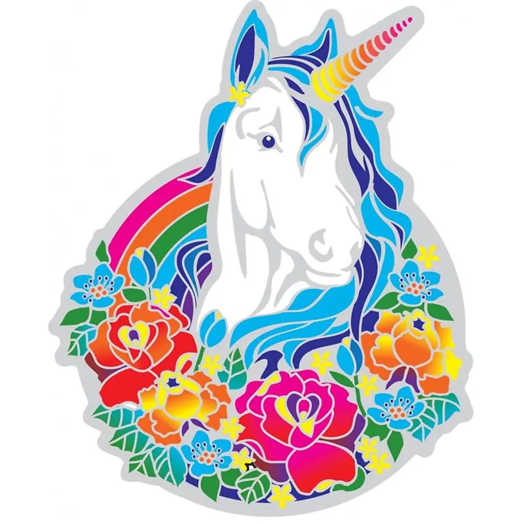 Adhésif fenêtre Licorne Magique | 14 cm