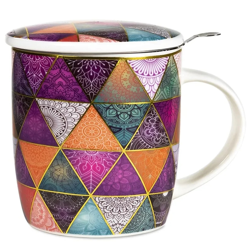 Tasse à thé infuseur Patchwork |  ±400 ml