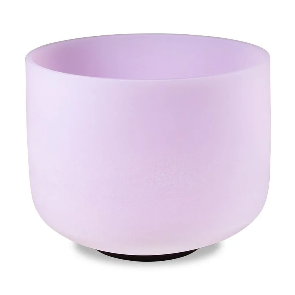 Bol chantant en cristal de quartz rose DO 432 Hz | 20 cm