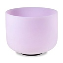 Bol chantant en cristal de quartz rose DO 432 Hz | 20 cm