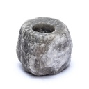Bougeoir en cristal de sel grise | 800-1200g