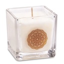 Bougie parfumée à la cire de colza bois de santal  | ±260g; 6x6x6cm