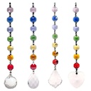Cristaux Feng Shui SET 4 guirlandes Chakra | 20 cm