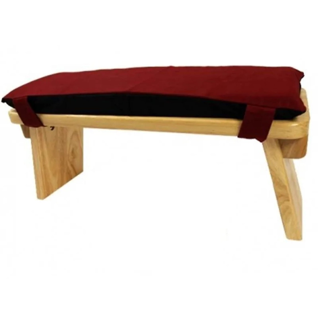 [8720088290231] Coussin de banc de méditation brun rougeâtre | 48x17x3 cm