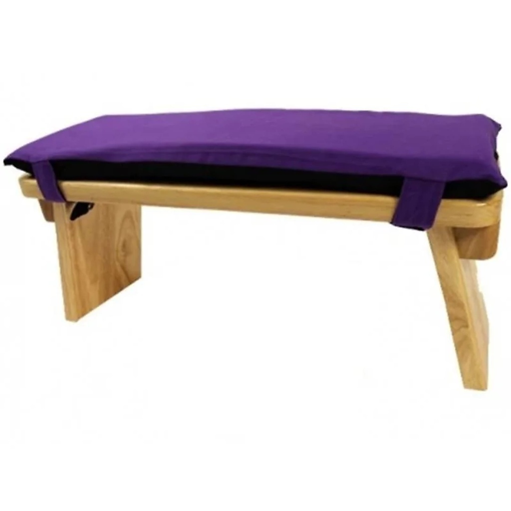 [8720088290255] Coussin de banc de méditation violet | 48x17x3 cm