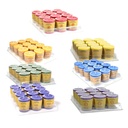 Chakras bougies de stearine assortiment de 7x12 | 4.5x4 cm