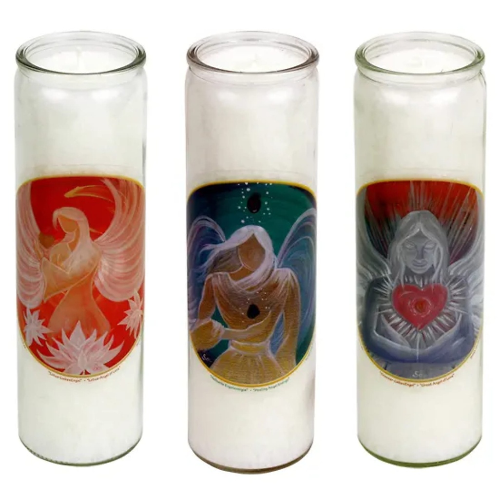 Bougies parfumées Anges x 3 | 21x6.5 cm