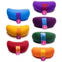 Coussins méditation 1/2 lune SET de 7 | ±1008 g; 33x13 cm