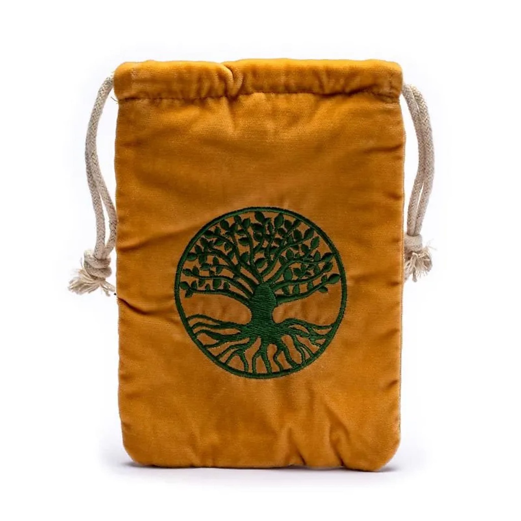Pochette de velours avec trois de la vie | 19x13 cm