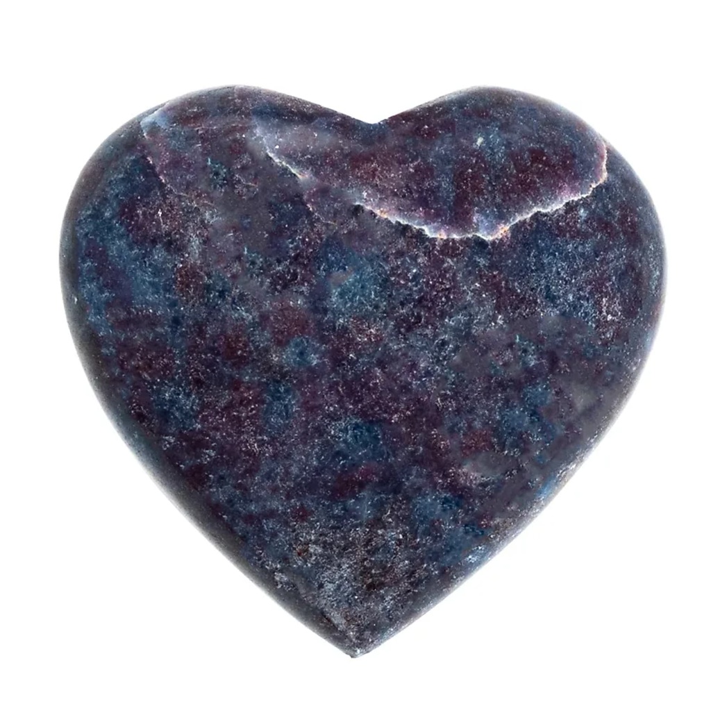 Pierre de souci coeur Rubis & Cyanite | ±5x5 cm