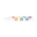 Baguette de massage Sélénite 7 chakra | 15cm
