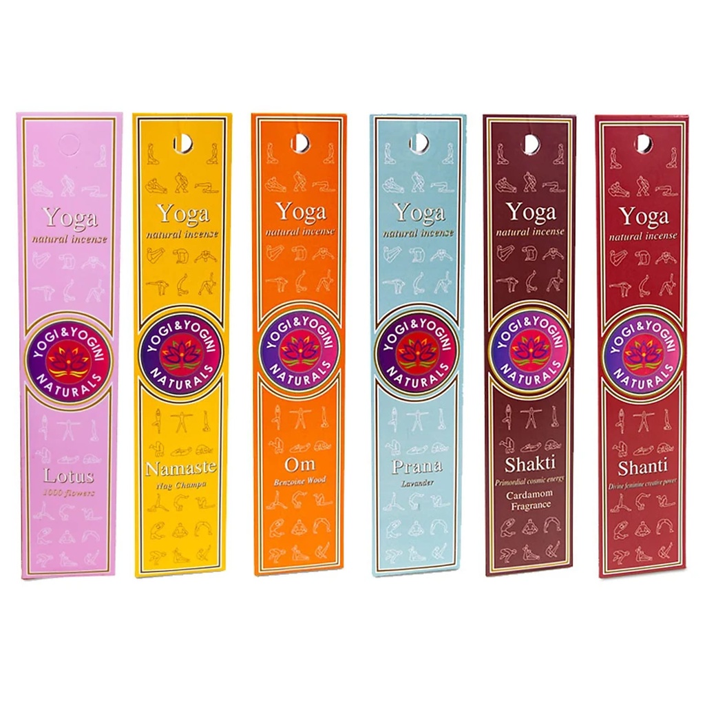 Set Encens Yoga 6 x 3 packs | 20 g
