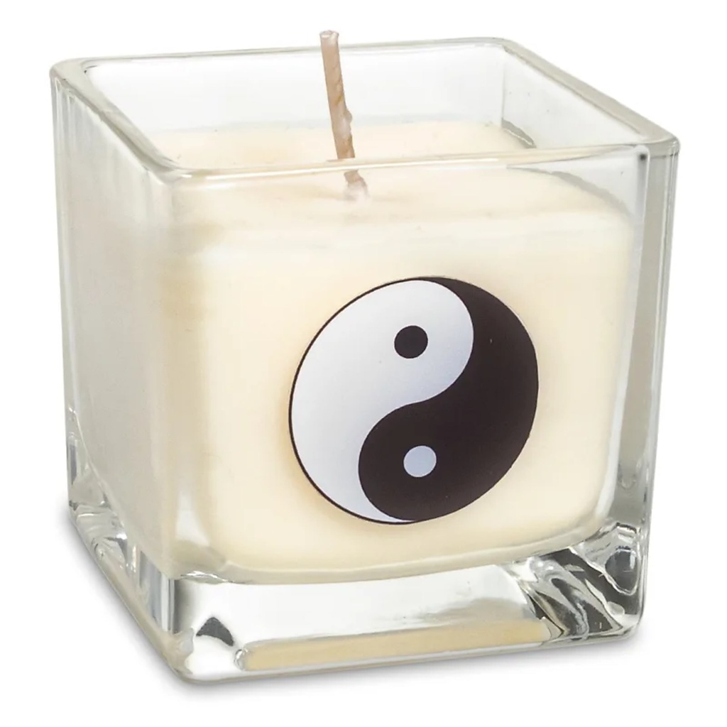 Bougie parfumée à la cire de colza Yin Yang  | ±260g; 6x6x6 cm