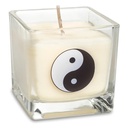 Bougie parfumée à la cire de colza Yin Yang  | ±260g; 6x6x6 cm