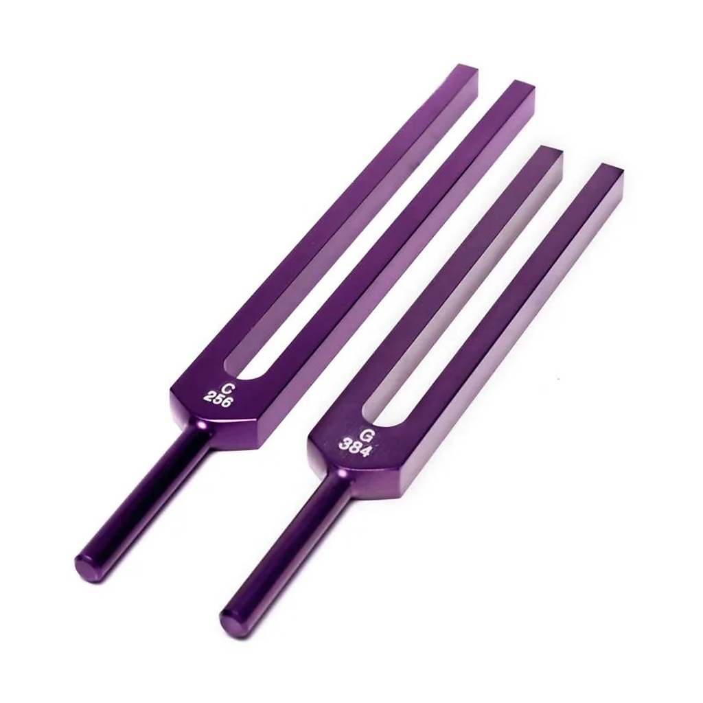 Diapasons Do & Sol corps entier violet | 9 cm
