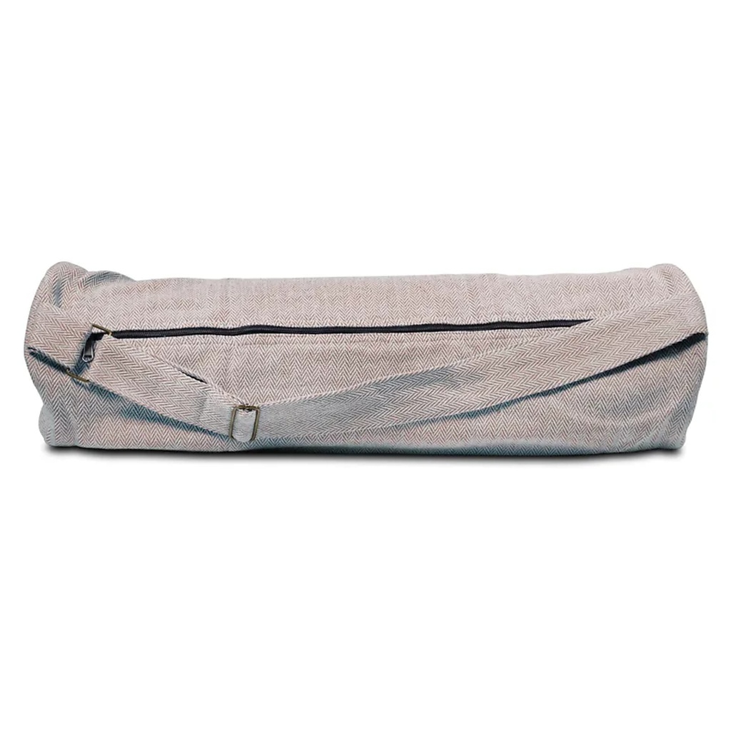 Sac de yoga en coton rouge marron | 65x19cm