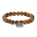 Mala/bracelet en bois Wengé élastique arbre de vie | 0.8 cm