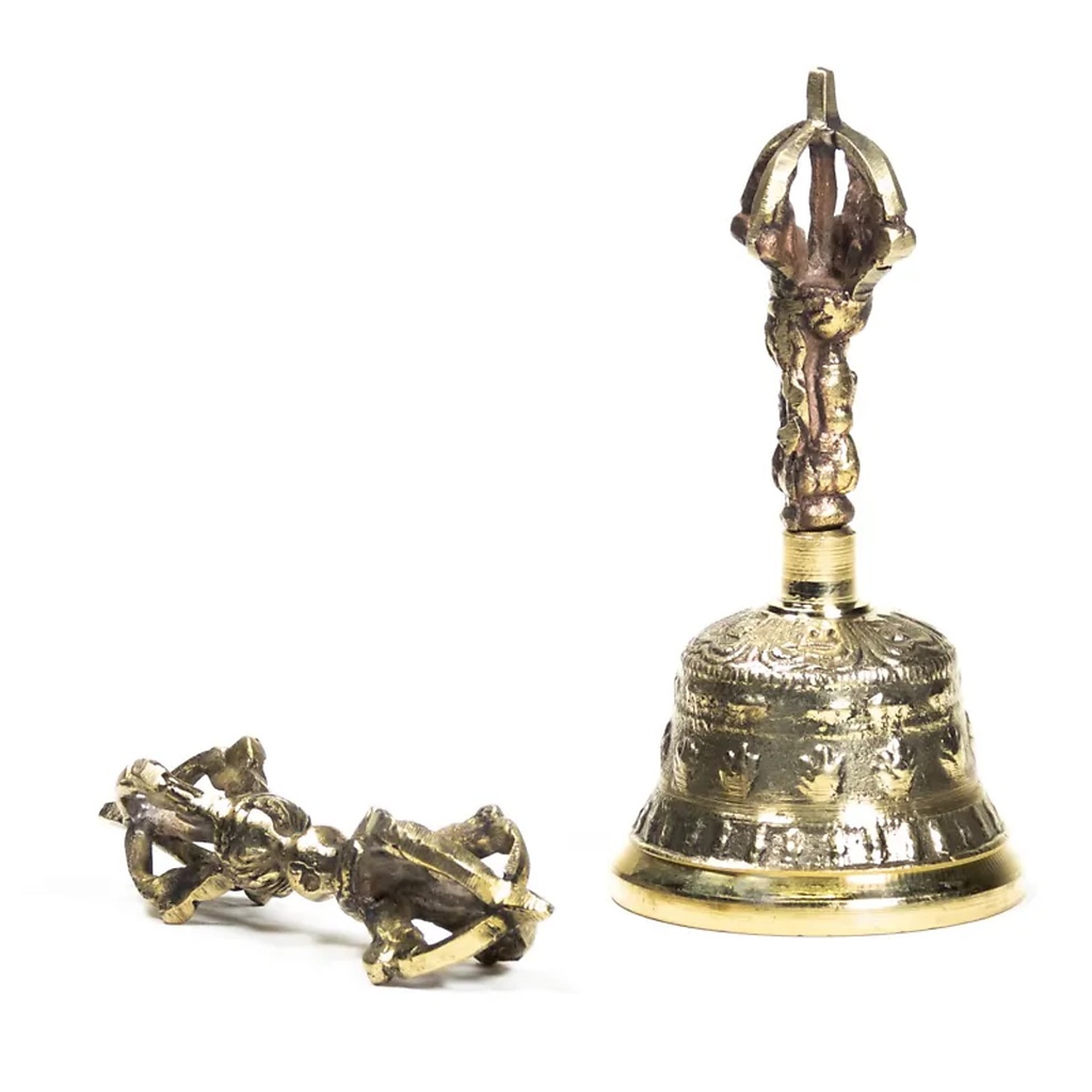Dorje & Cloche de laiton petit | 5.5x11 cm
