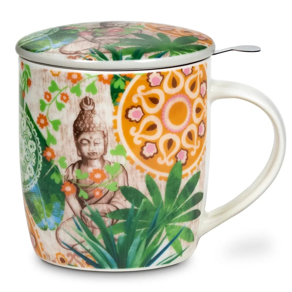 Tasse à thé infuseur Bouddha paradis | ±400 ml