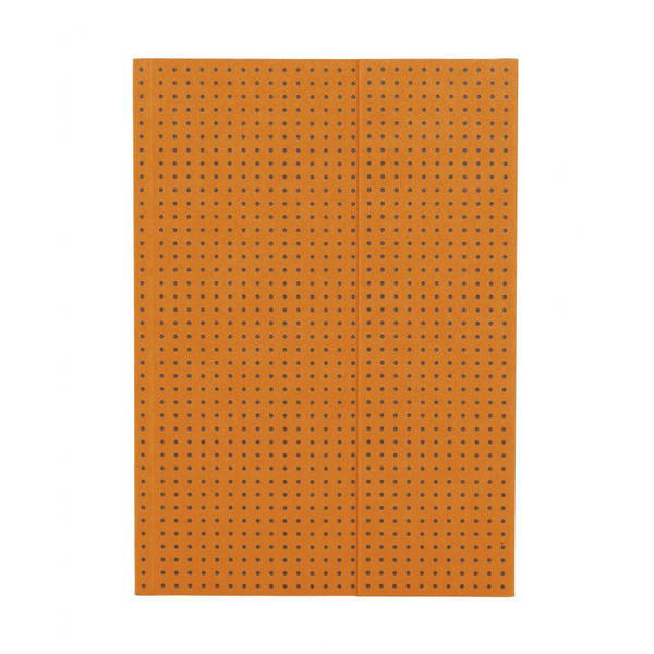 Paper-Oh - Orange sur Gris - A5 - Ligné