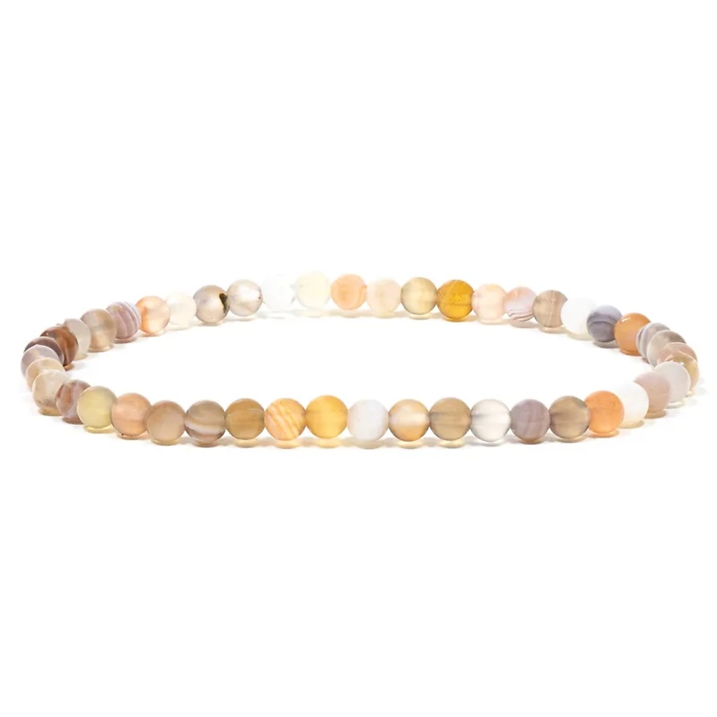 Bracelet élastique en Agate | 0,4 cm